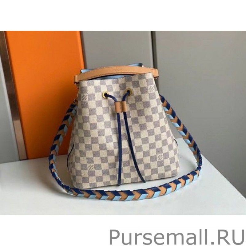 Damier Azur NeoNoe MM With Braided Strap N50042
