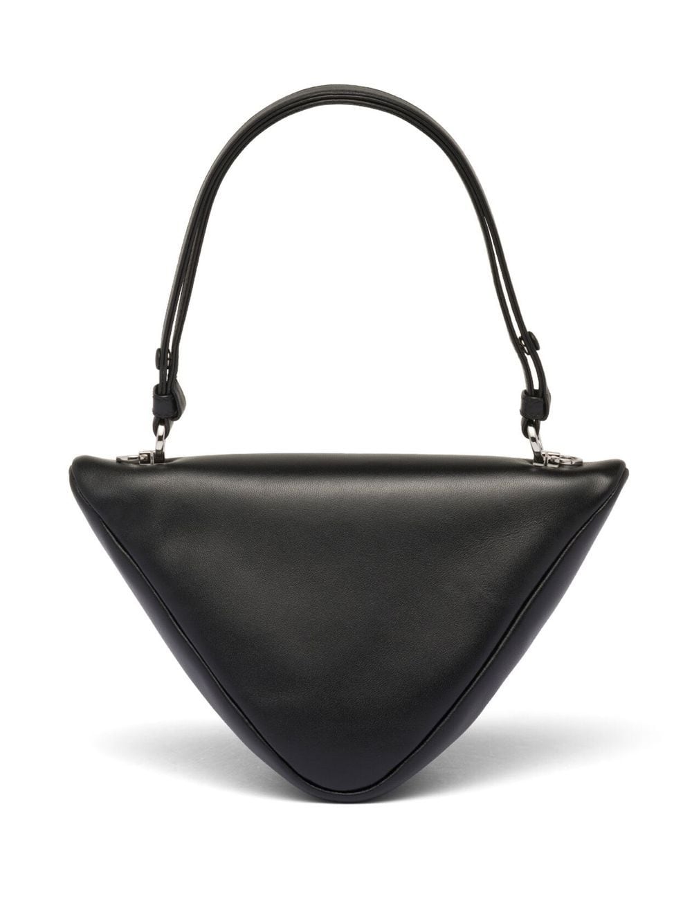 Pra*a triangle leather tote bag
