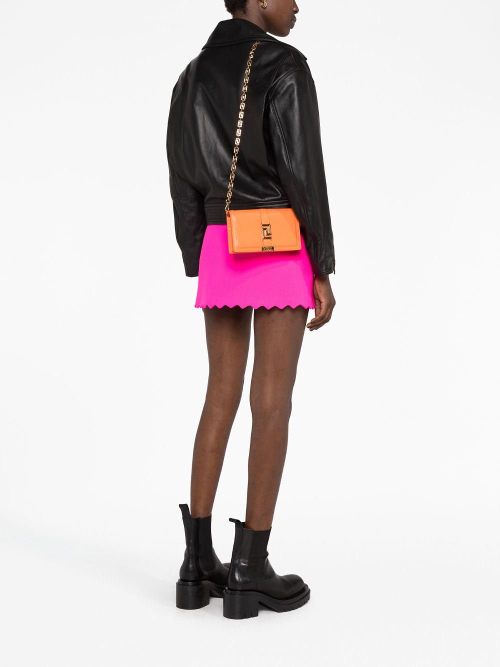 Versace mini Greca Goddess leather crossbody bag