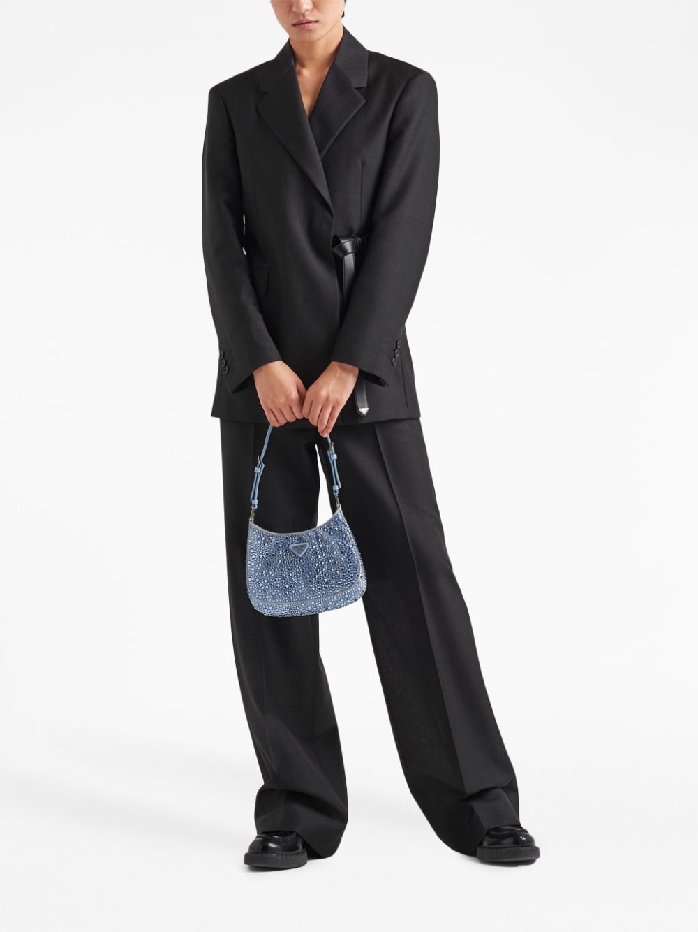 Pra*a cleo crystal-embellished shoulder bag