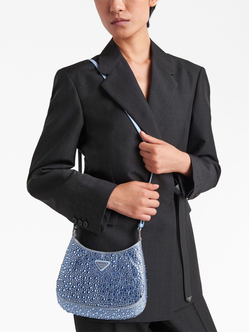 Pra*a cleo crystal-embellished shoulder bag