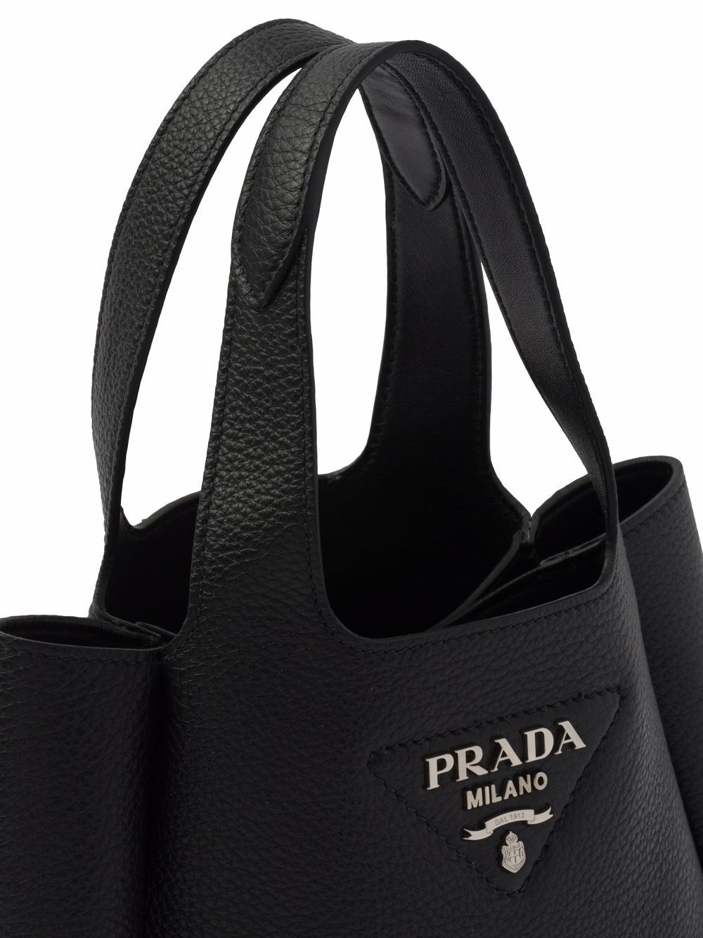 Pra*a flou leather tote bag