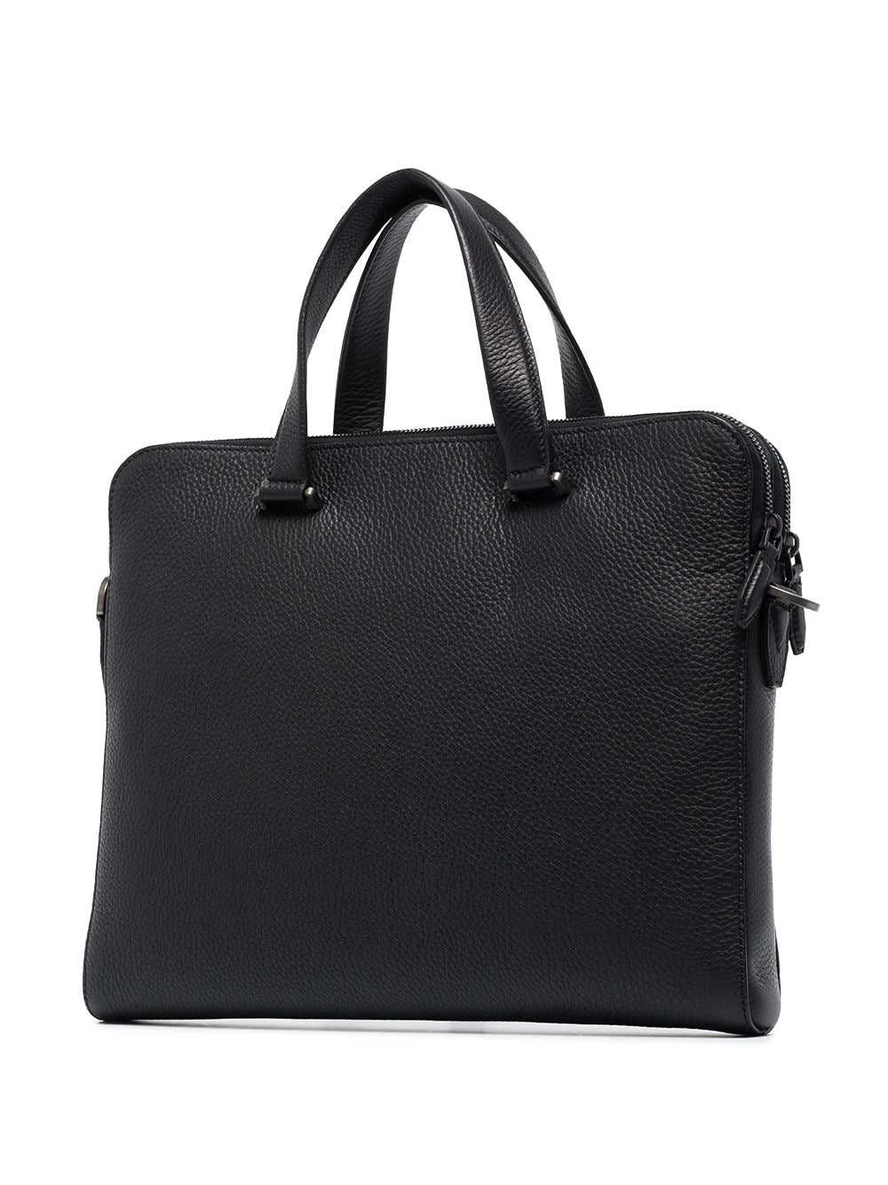 Ferragamo logo-plaque leather briefcase