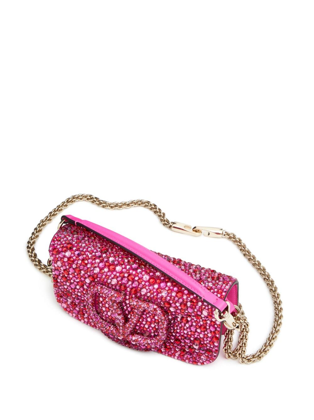 Valentino Garavani small Locò rhinestone-embellished shoulder bag