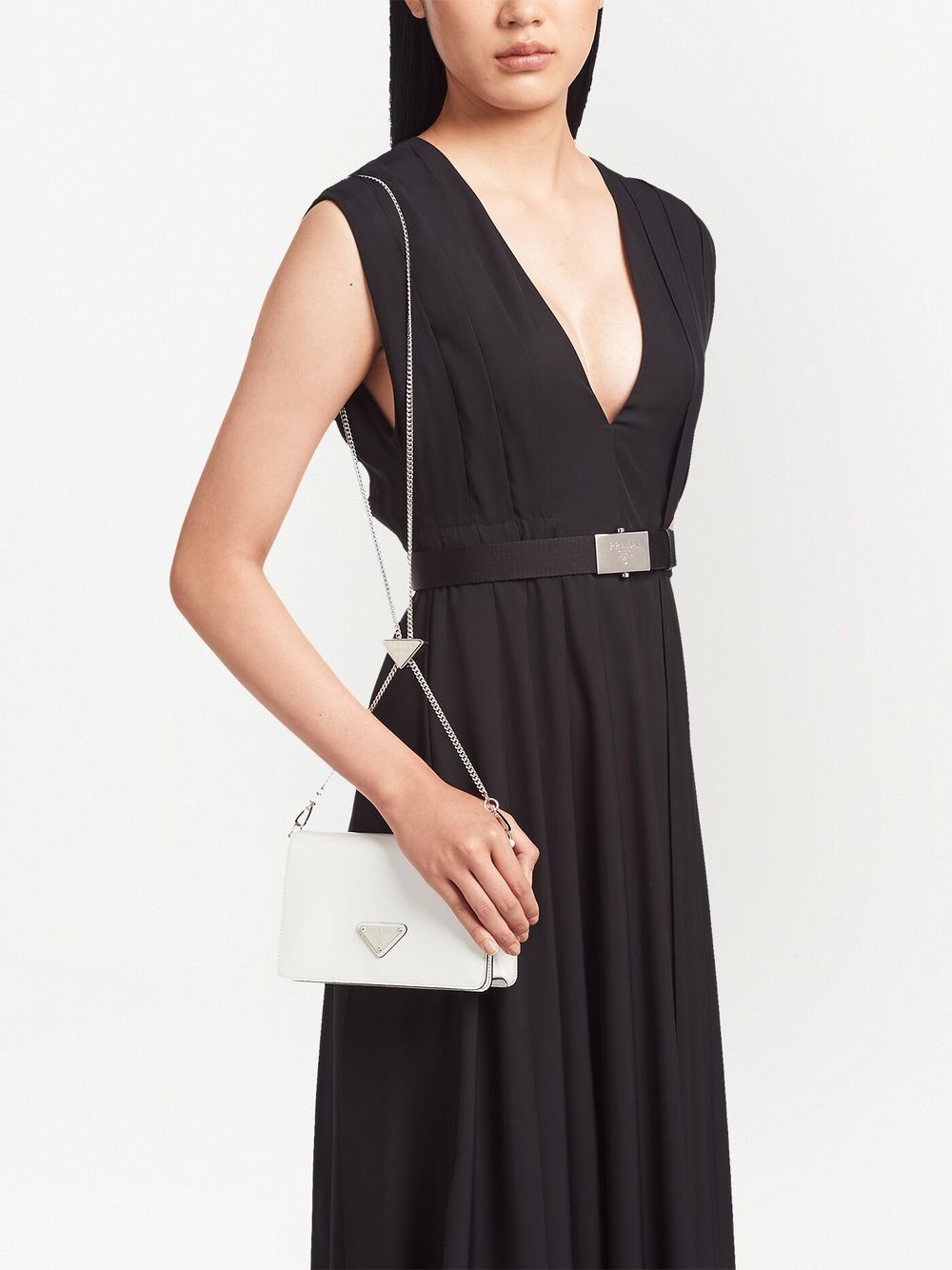 Pra*a triangle-logo small shoulder bag