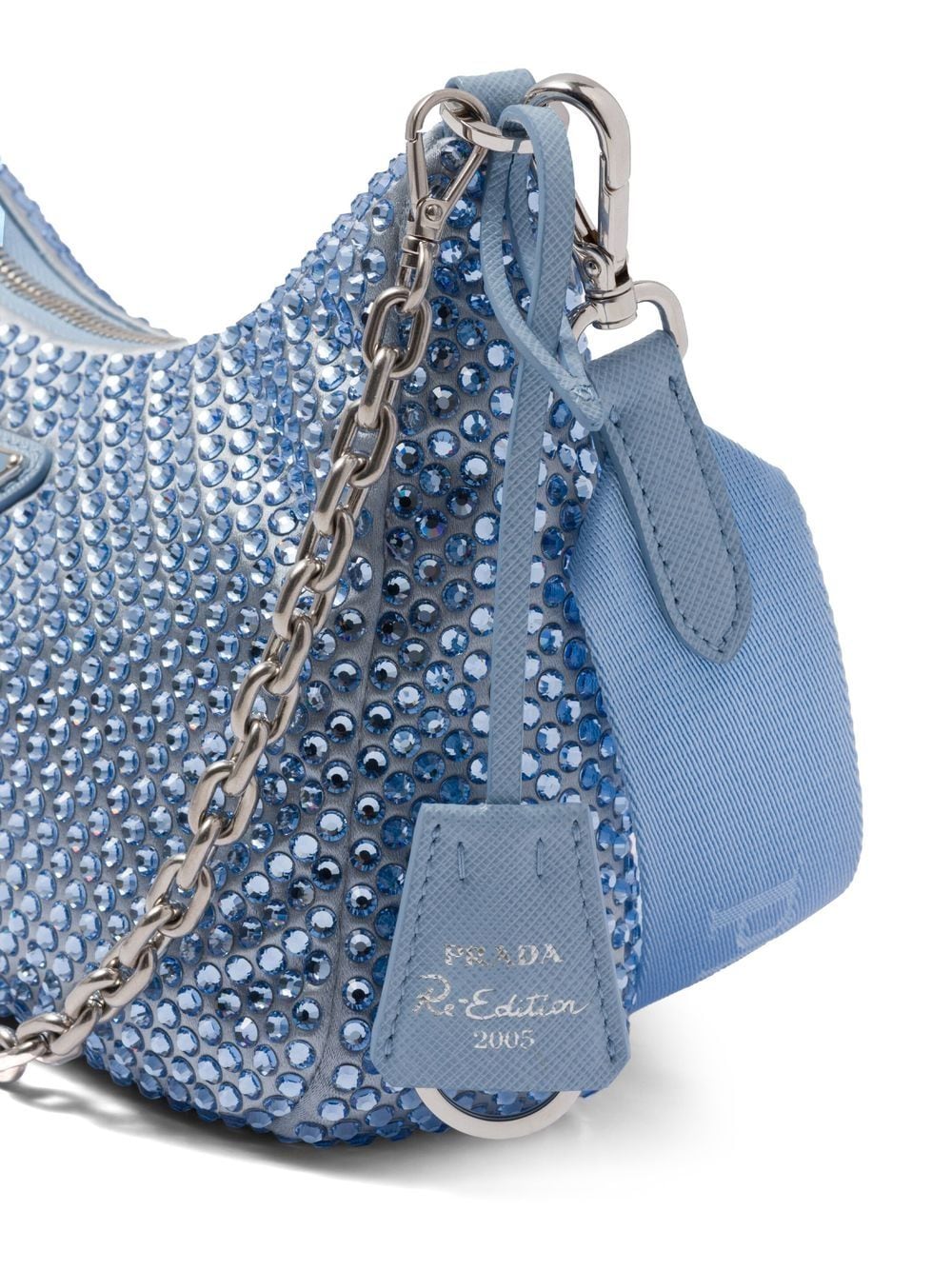 Pra*a re-edition 2005 crystal-embellished shoulder bag